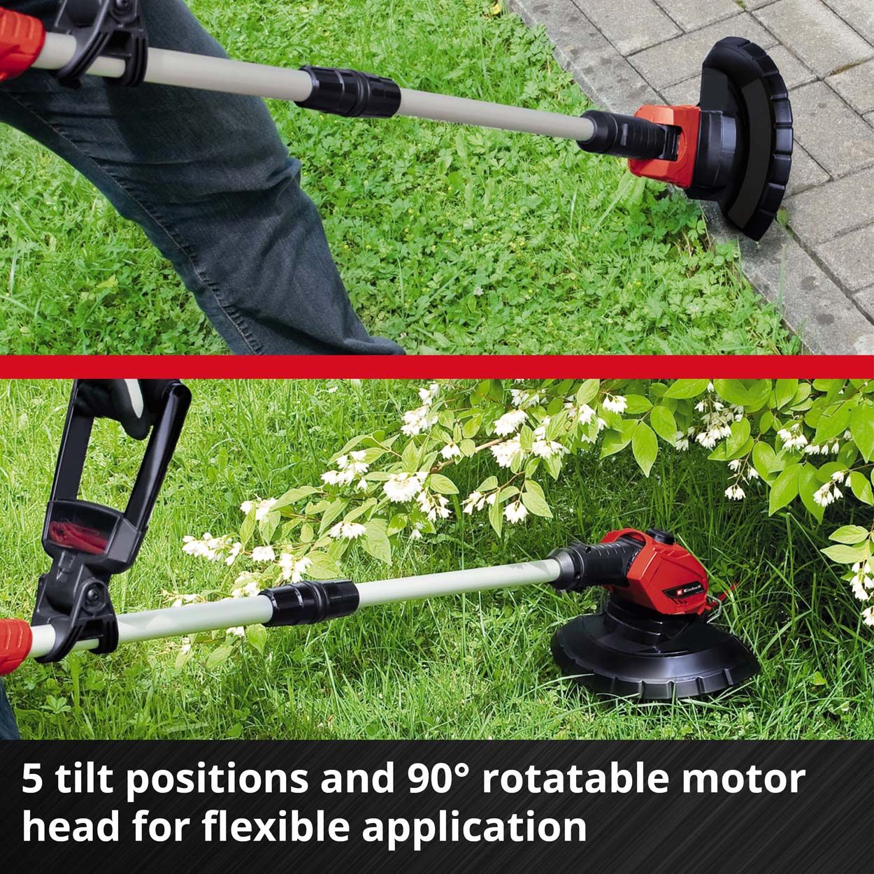 Einhell PXC18V Cordless Grass Trimmer 24cm Cut Wdt 1x2.5Ah