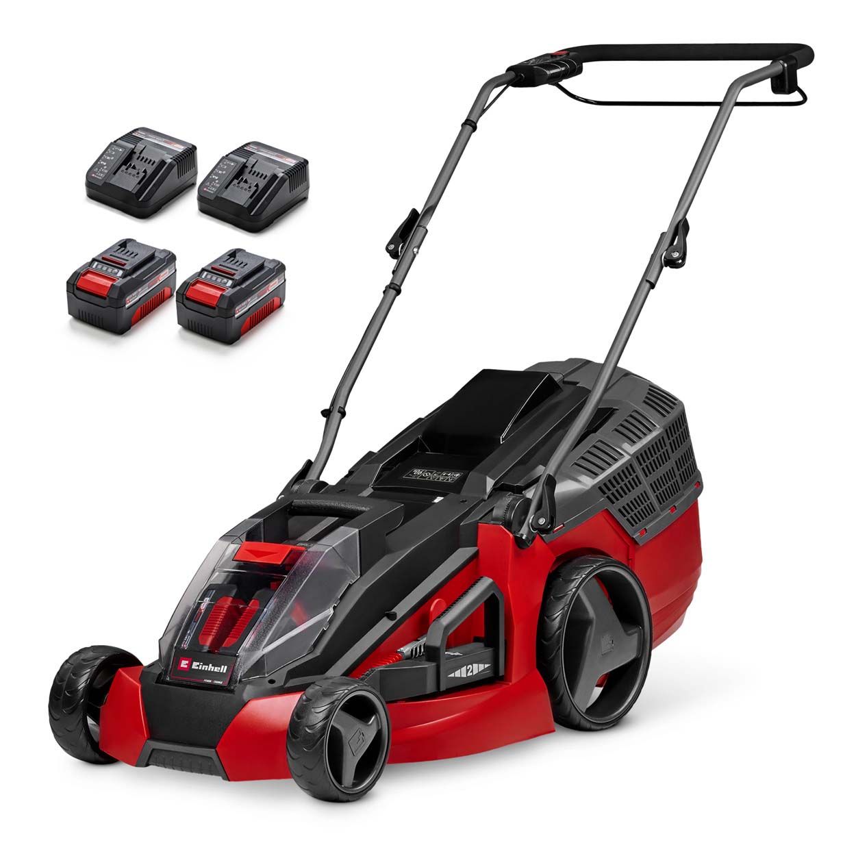 Einhell PXC 36V Cordless Brushless Mower 43cm Cut Wdt 2x4.0Ah
