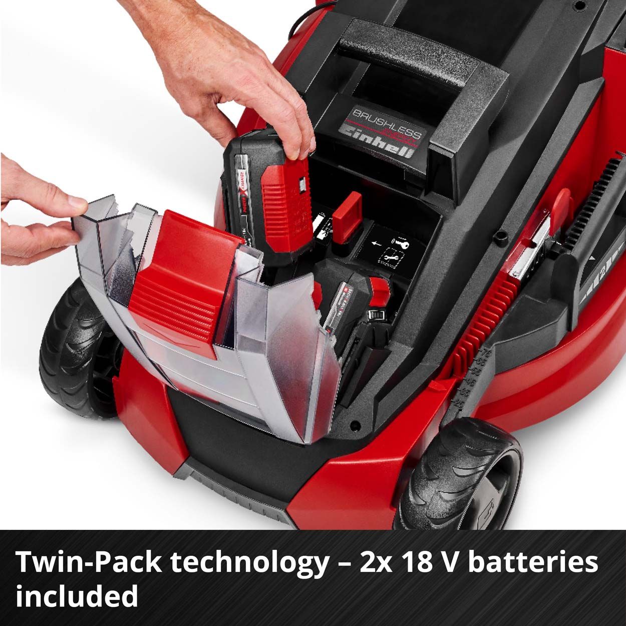 Einhell PXC 36V Cordless Brushless Mower 43cm Cut Wdt 2x4.0Ah