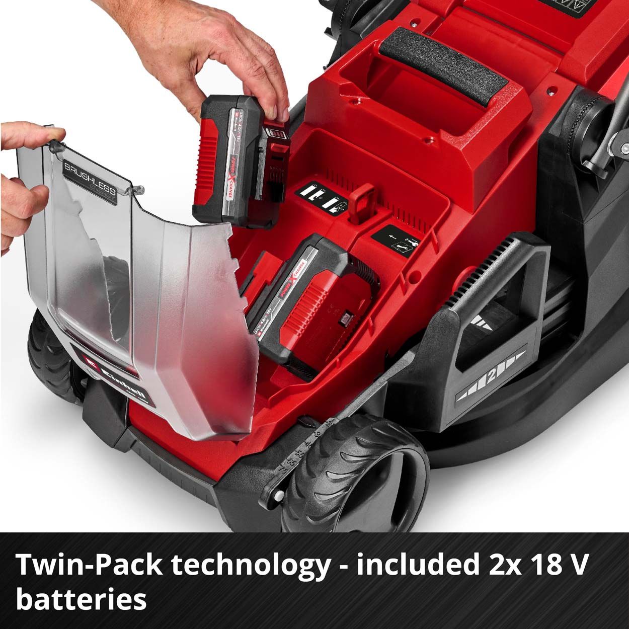 Einhell PXC  36V Cordless Brushless Mower 36cm Cut Wdt 2x4.0Ah
