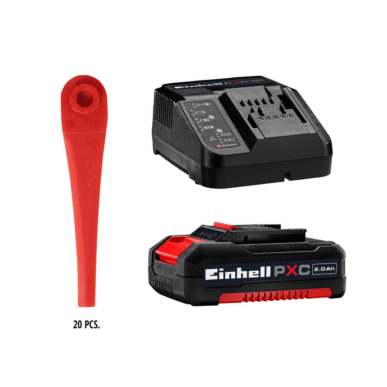 Einhell PXC 18V Cless Grass Trimmer 24cm Cut Wdt 1x2.0Ah