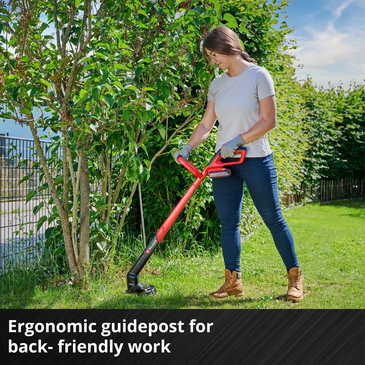 Einhell PXC 18V Cless Grass Trimmer 24cm Cut Wdt 1x2.0Ah