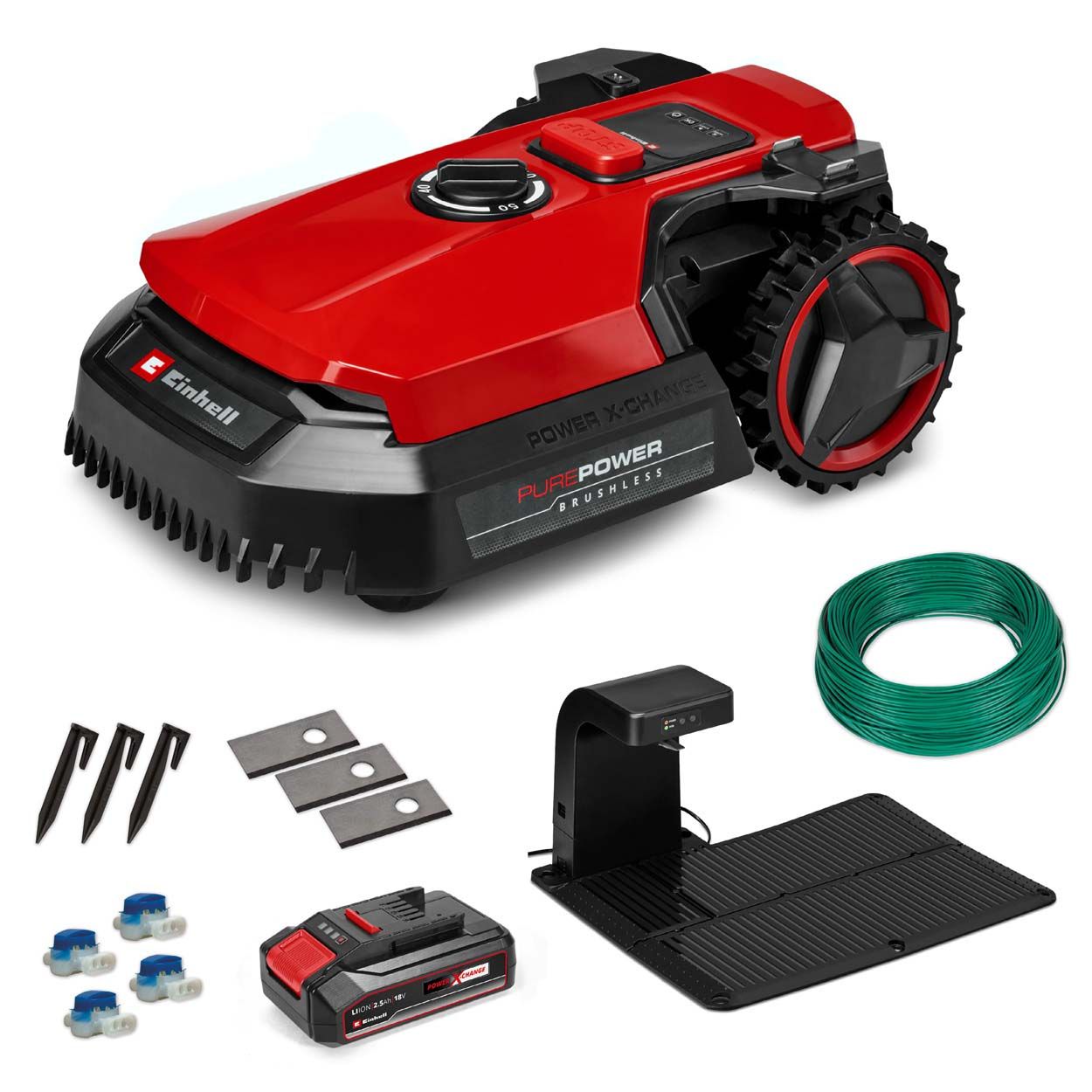 Einhell PXC 18V Robot Mower, 18cm Cutting Width, 1x 2.5Ah