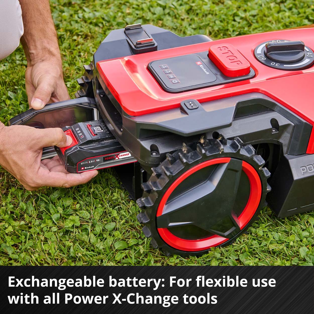 Einhell PXC 18V Robot Mower, 18cm Cutting Width, 1x 2.5Ah