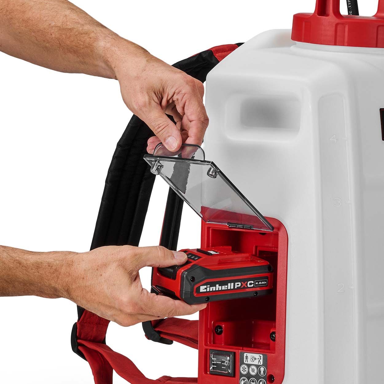 Einhell PXC 18V Cordless Back Pack Pressure Sprayer, 15L