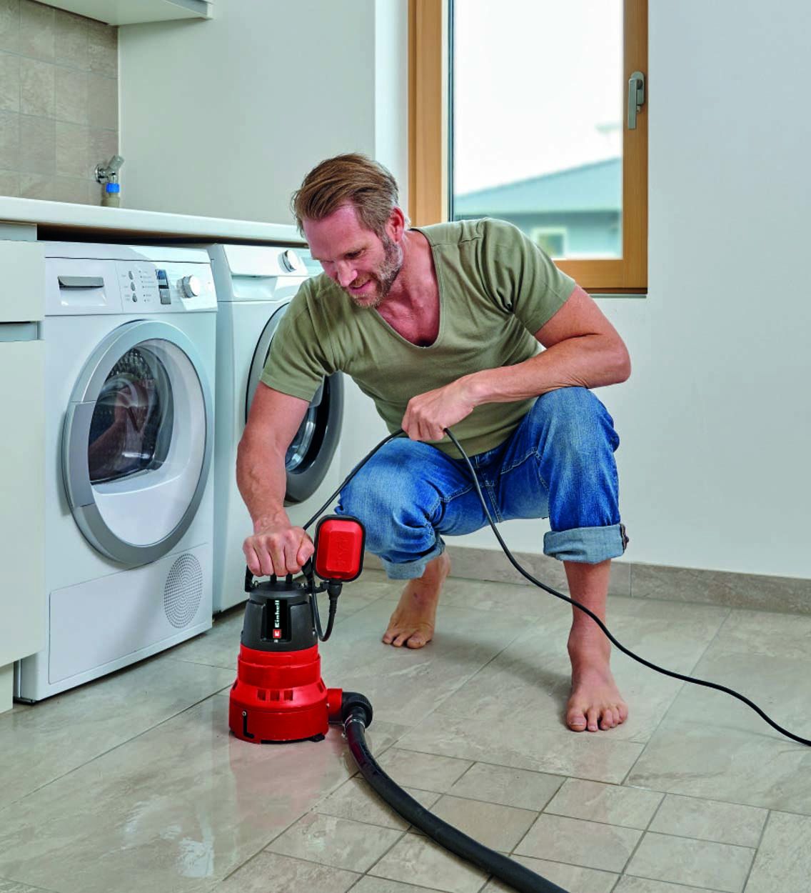 700W Submersible 2-in-1 Low Level Pump, 16000 L/H