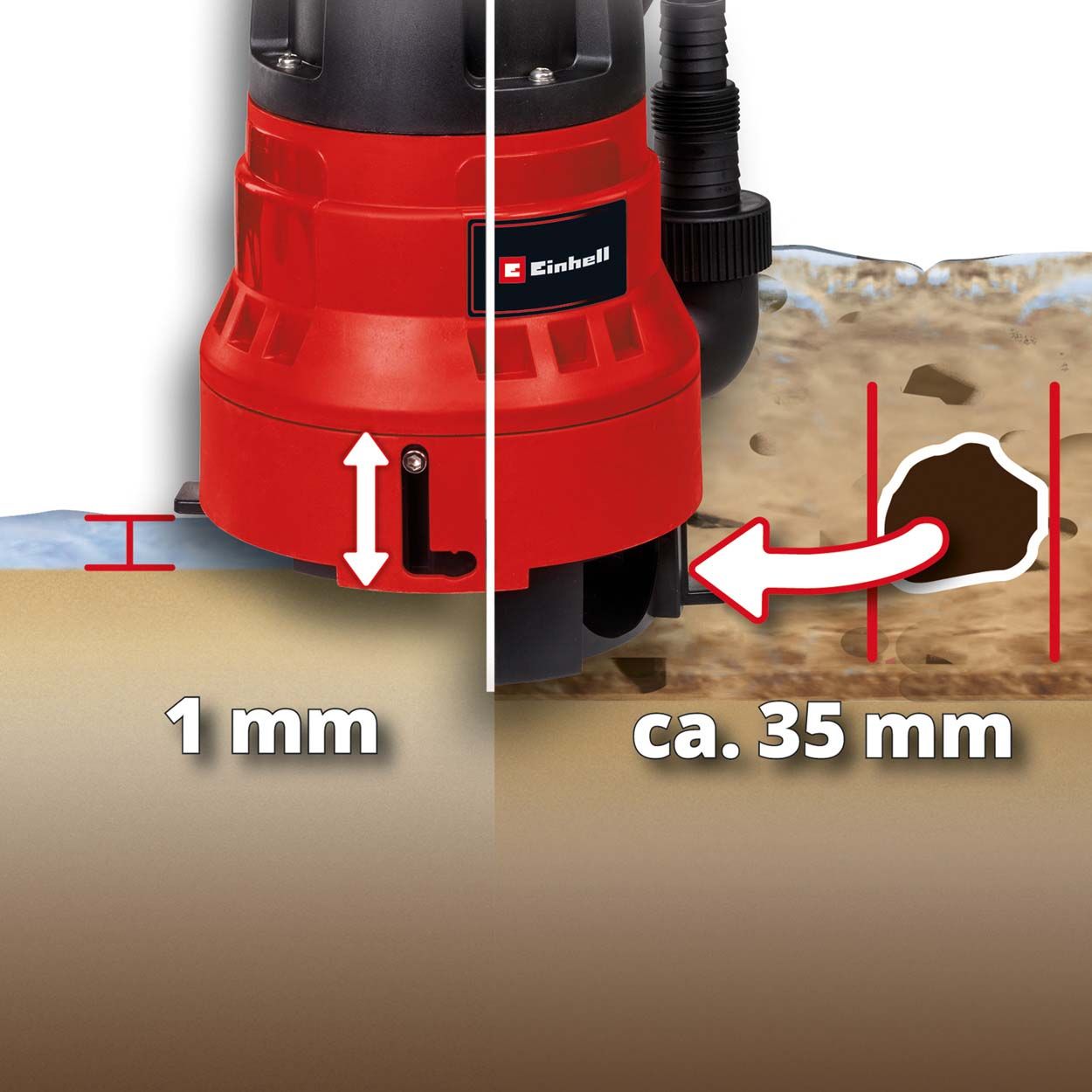 700W Submersible 2-in-1 Low Level Pump, 16000 L/H