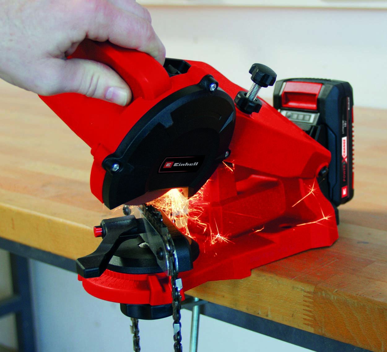 Einhell PXC 18V Cordless Chain Sharpener, Body Only