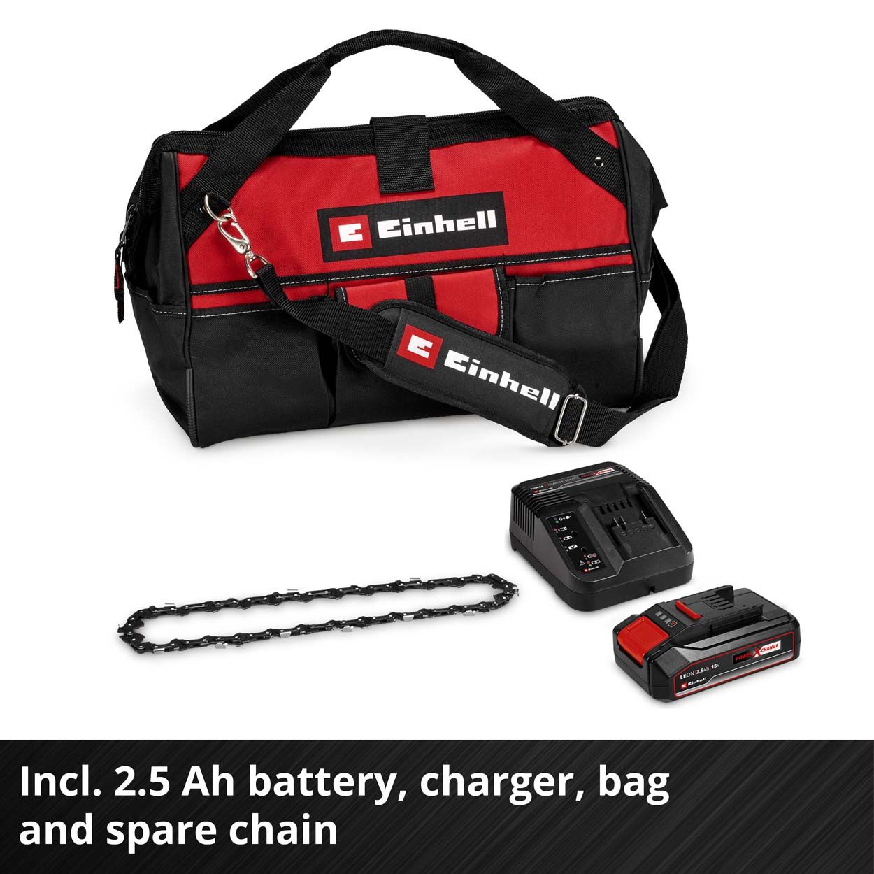Einhell PXC 18VCordless Brushless Pruning Chainsaw 1x2.5Ah