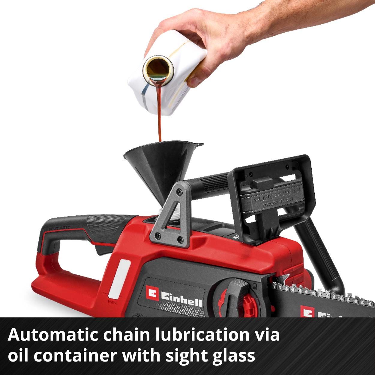 Einhell PXC 18VCless Brushless Chainsaw 23cmCutting Length
