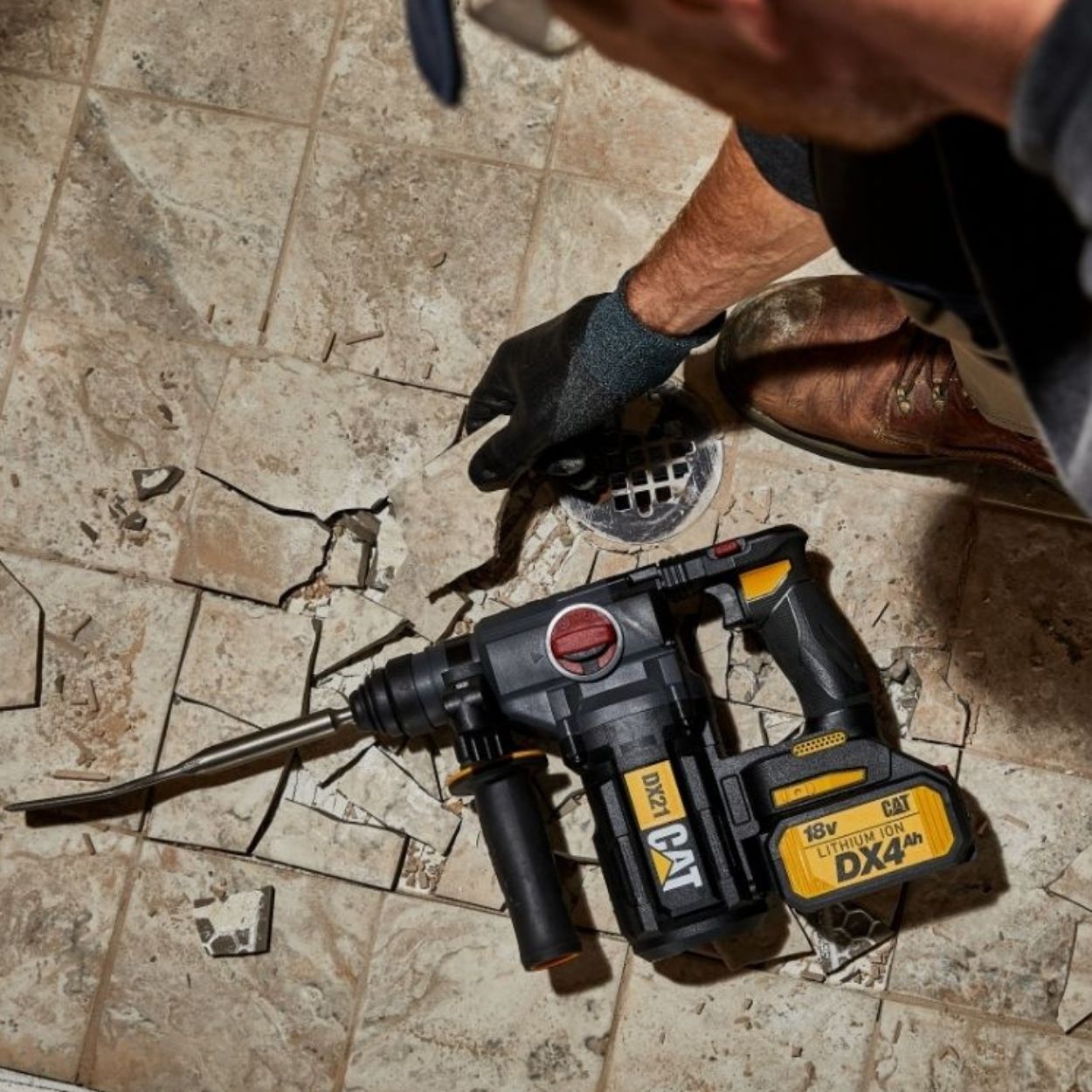 Cat SDS Rotary Hammer DX21 Brushless 18V 2 x 4.0Ah