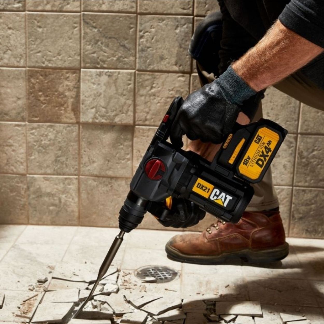 Cat SDS Rotary Hammer DX21 Brushless 18V 2 x 4.0Ah