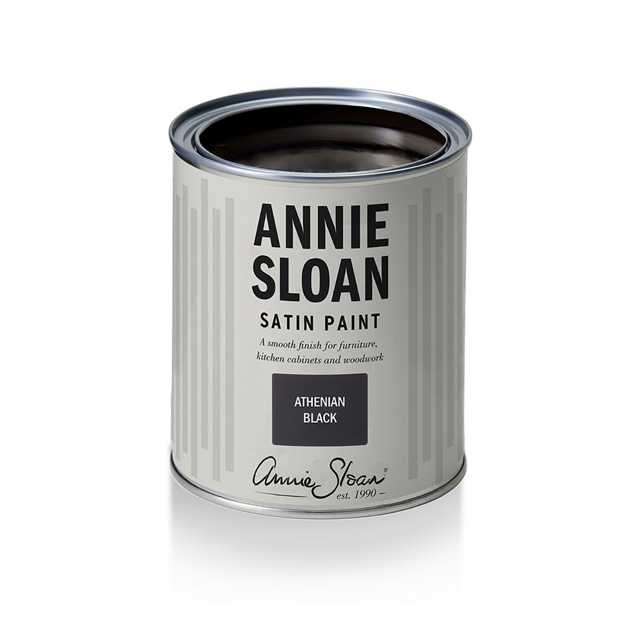 Annie Sloan Satin Paint Athenian Black 750ml