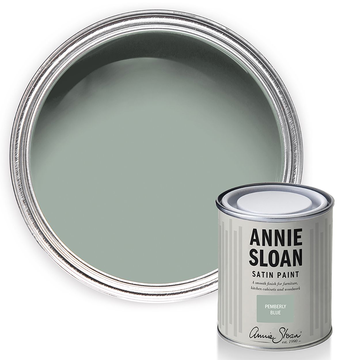 Annie Sloan Satin Paint Pemberley Blue 750ml
