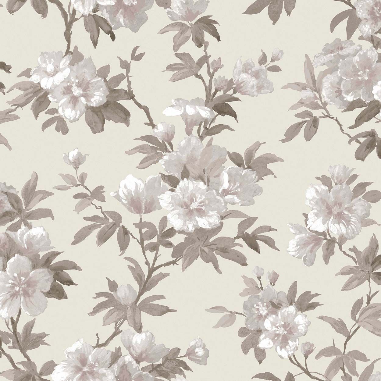 Laura Ashley Rosamund Natural Wallpaper