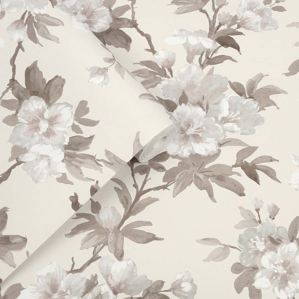 Laura Ashley Rosamund Natural Wallpaper