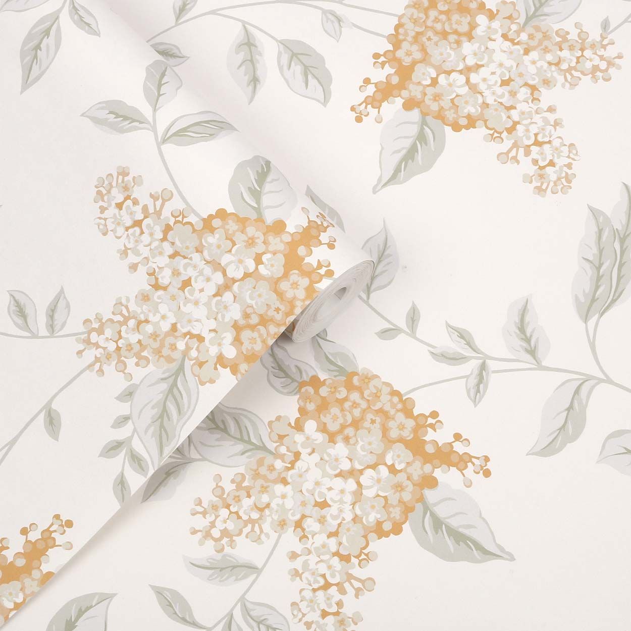 Laura Ashley Portland Apricot Wallpaper