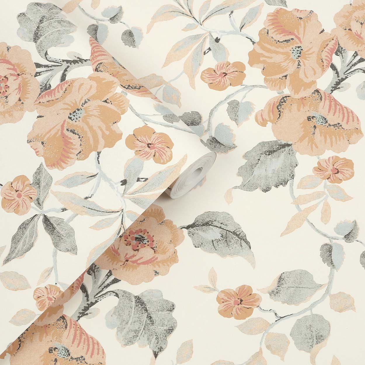 Laura Ashley Alyworth Trail Apricot Wallpaper