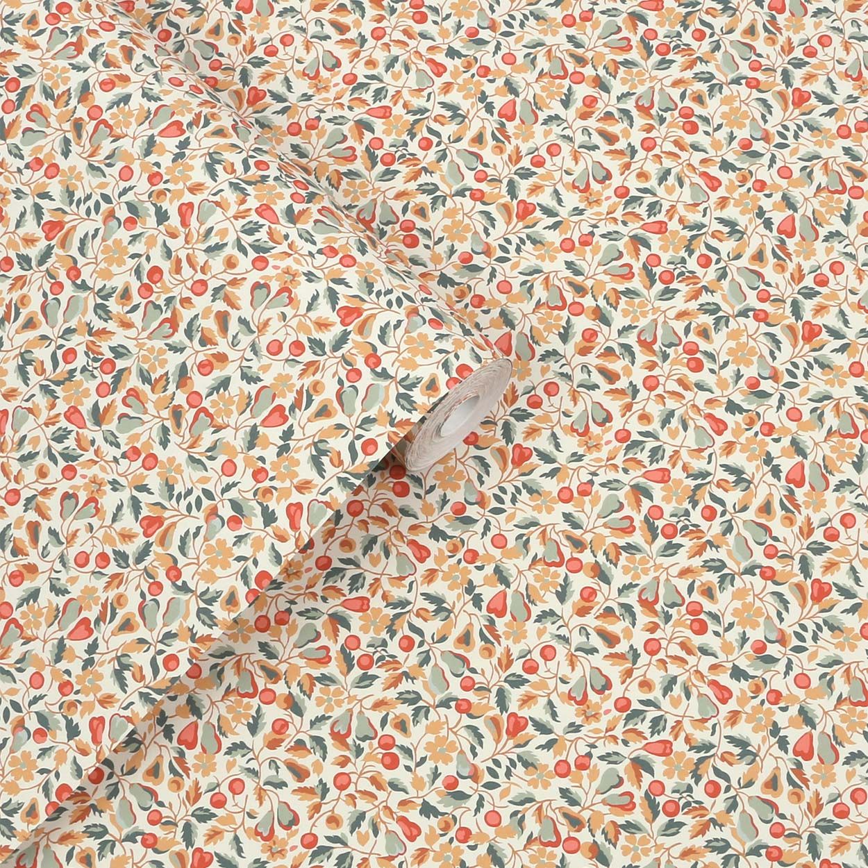 Laura Ashley Devrons Grove Terracotta Wallpaper