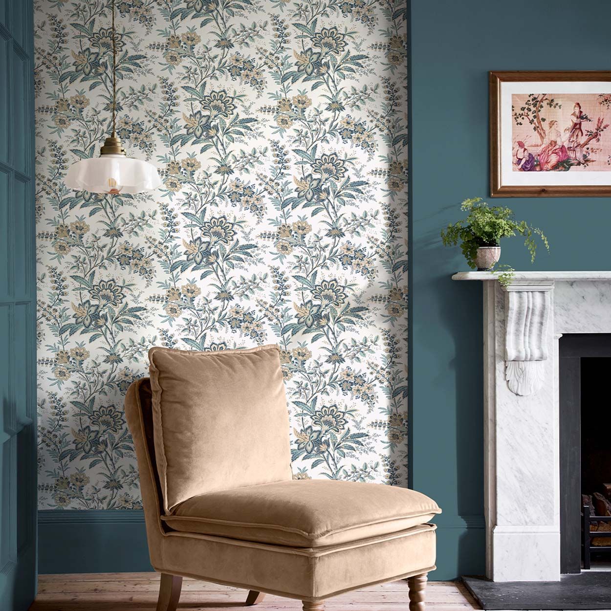 Laura Ashley Marlbrook Pale Linen Wallpaper