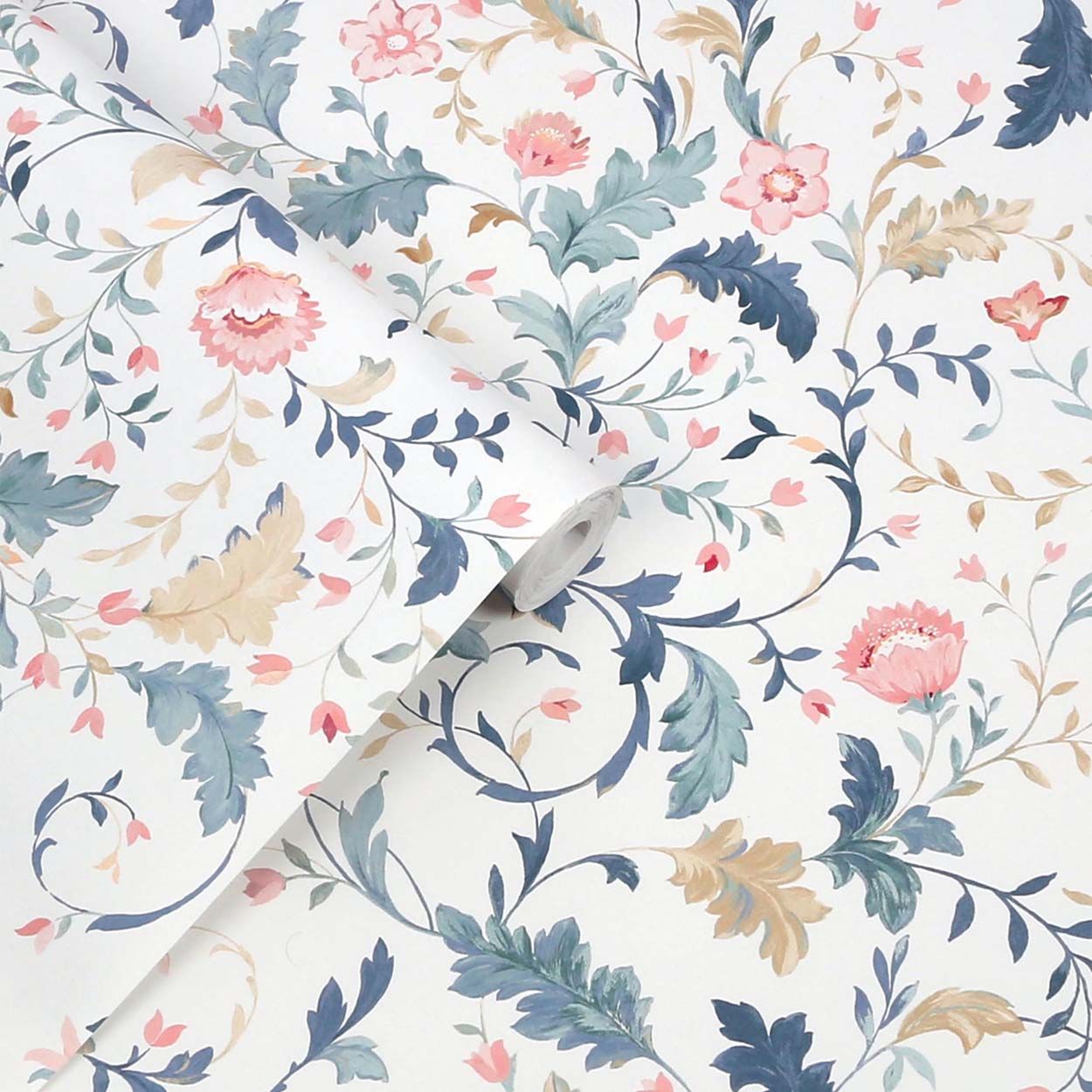 Laura Ashley Litton Dusky Seaspray Wallpaper