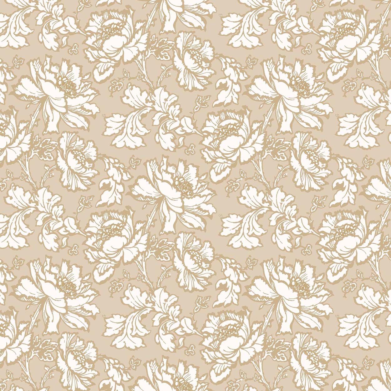 Laura Ashley Tamara Gold Wallpaper