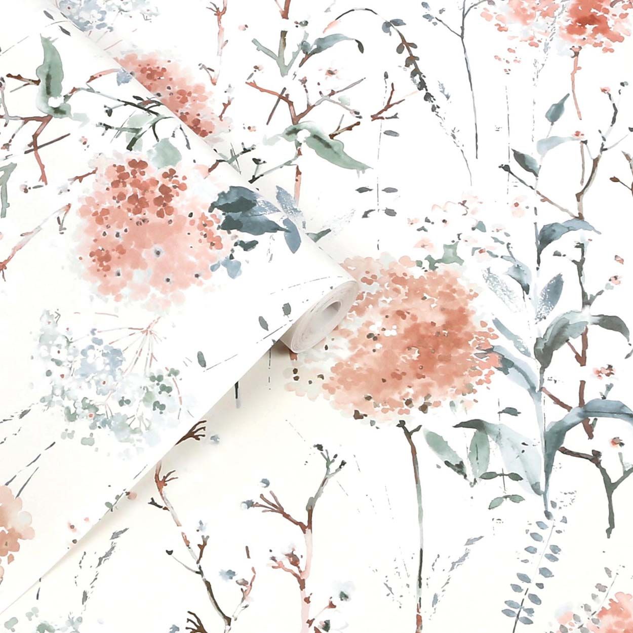 Laura Ashley Pallington Bloom Pink Wallpaper