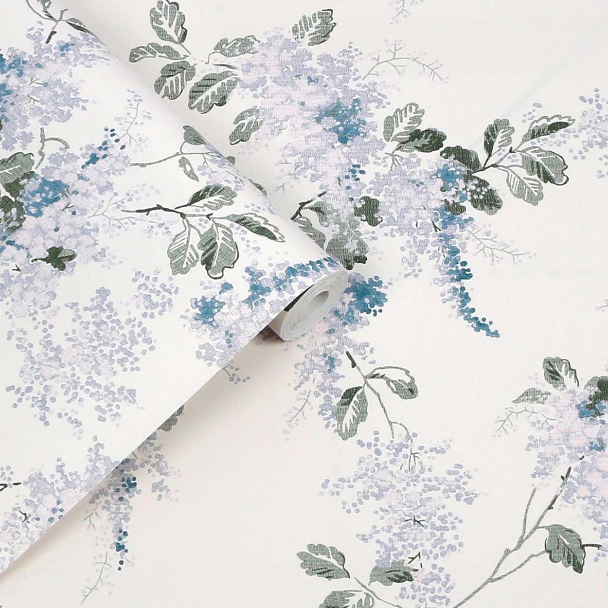 Laura Ashley Mirabelle Pale Seaspray Wallpaper
