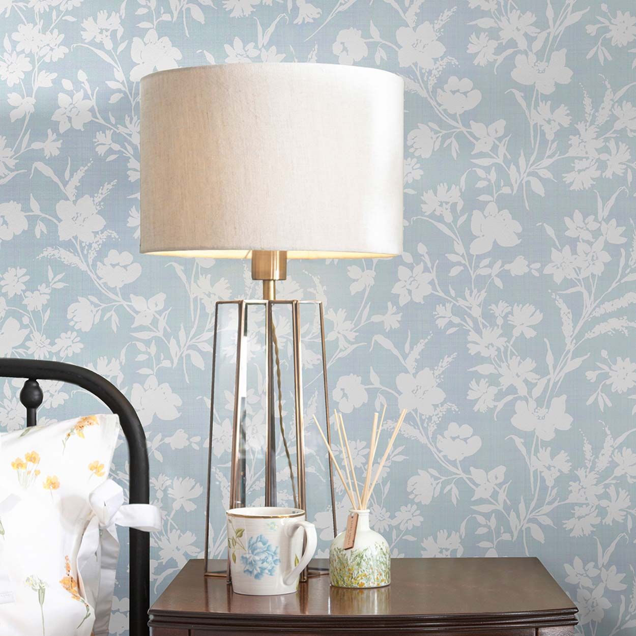 Laura Ashley Rye  Pale Seaspray Wallpaper