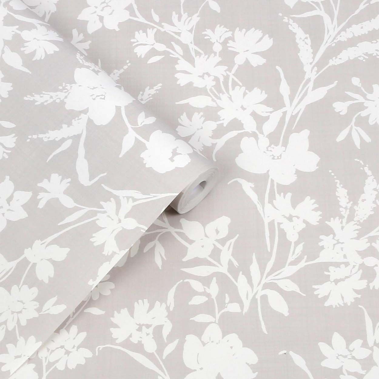 Laura Ashley Rye Dove Grey Wallpaper