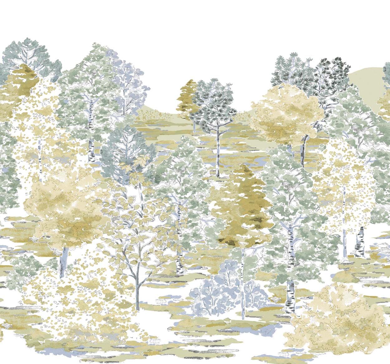 Laura Ashley Bernwood Ochre Yellow Mural