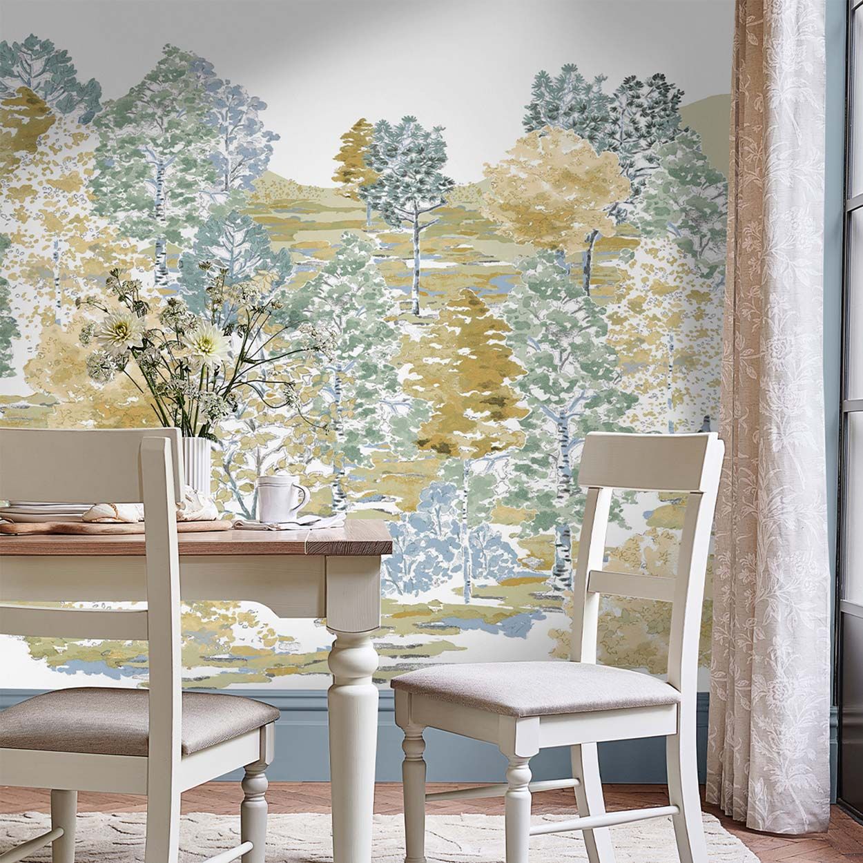 Laura Ashley Bernwood Ochre Yellow Mural