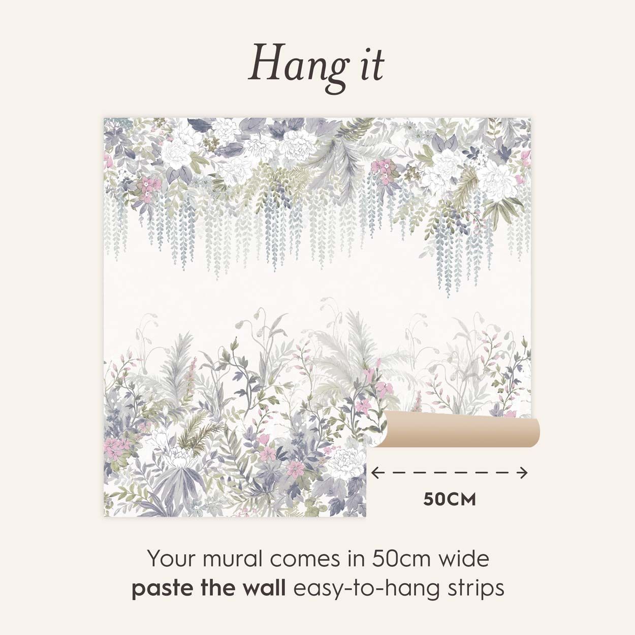 Laura Ashley Linlithgow Pale Lavender Mural