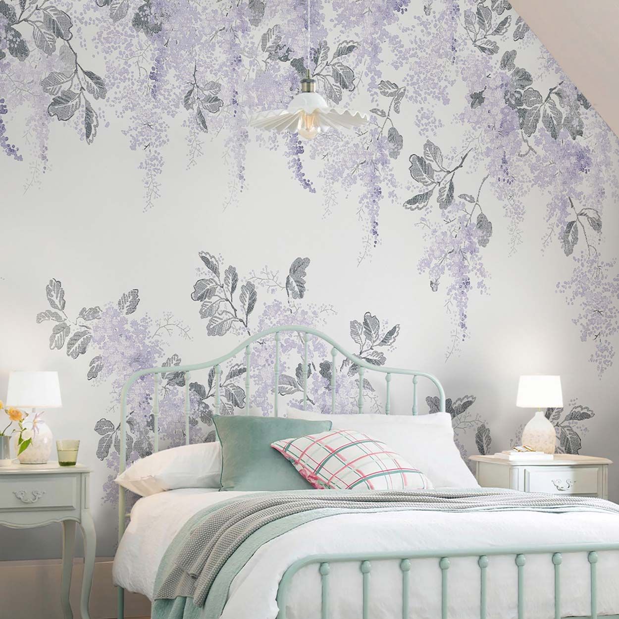 Laura Ashley Mirabelle Pale Amethyst Mural
