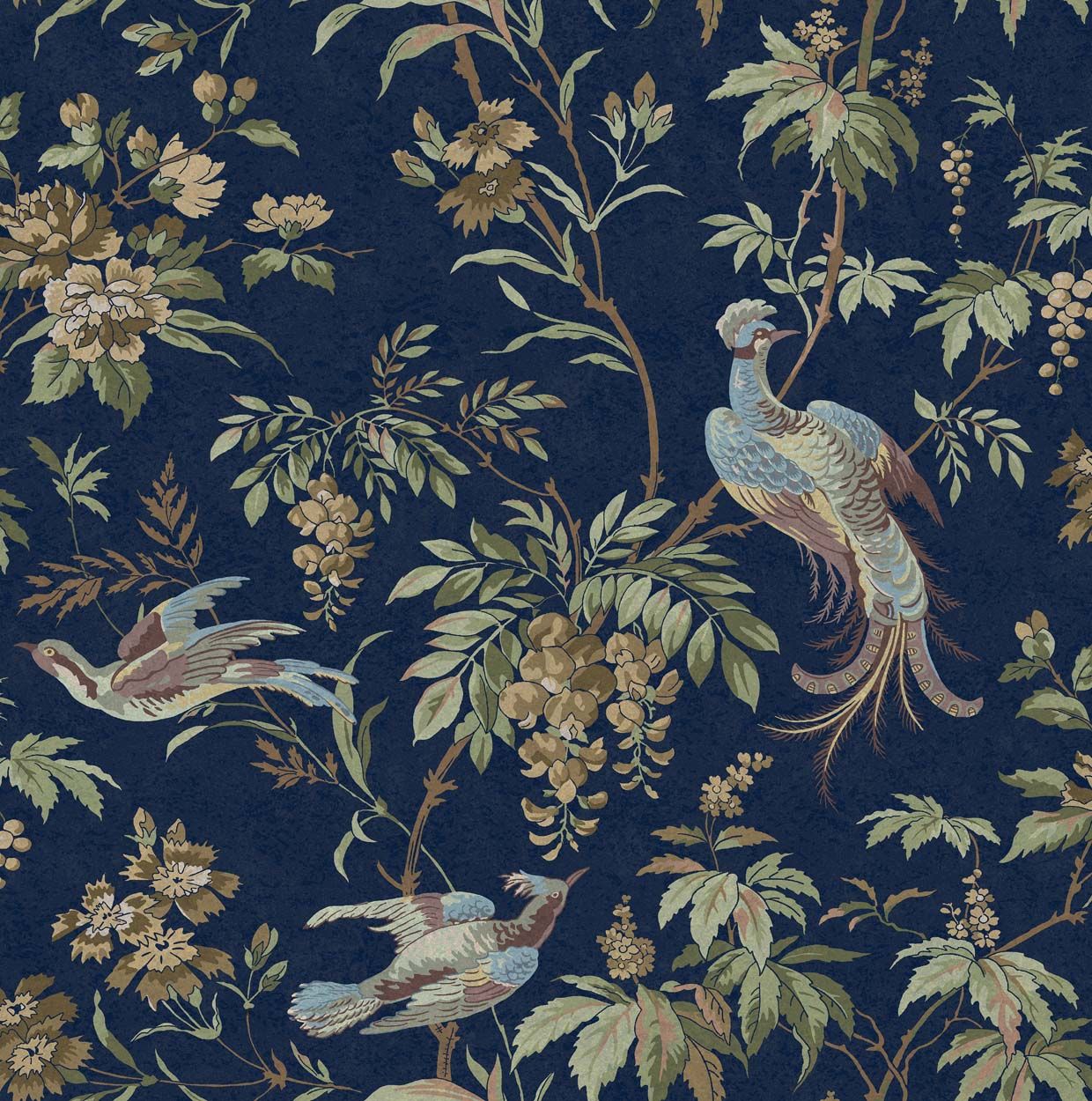 Laura Ashley Attleton Midnight Wallpaper