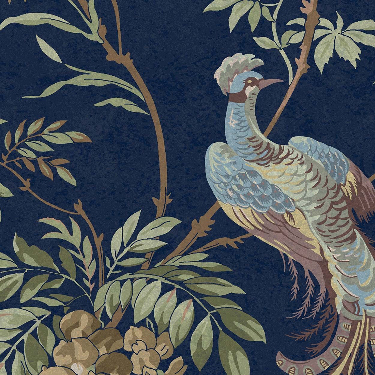 Laura Ashley Attleton Midnight Wallpaper