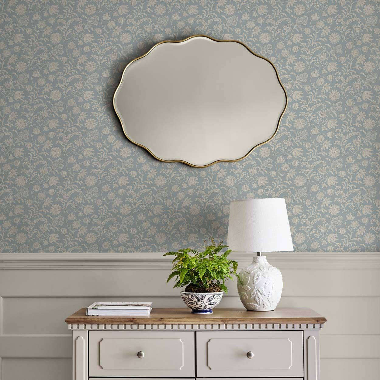 Laura Ashley Hemingway Seaspray Wallpaper