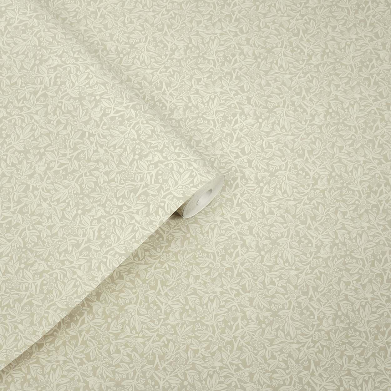 Laura Ashley Nutgrove Stone Grey Wallpaper