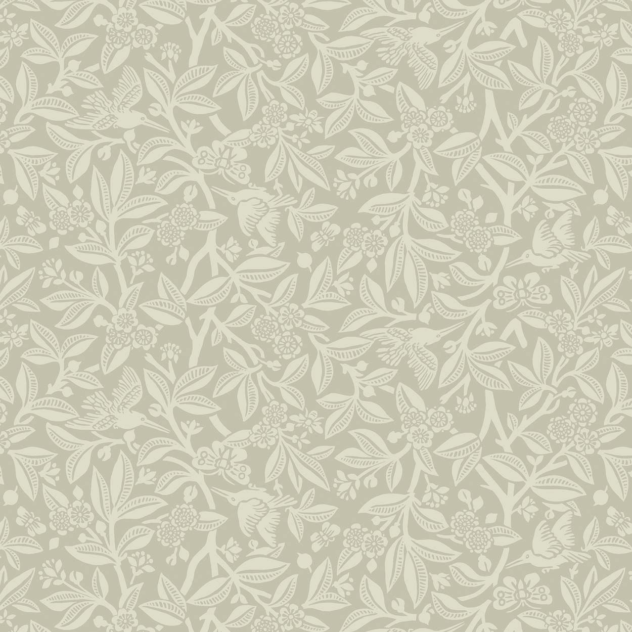 Laura Ashley Nutgrove Stone Grey Wallpaper