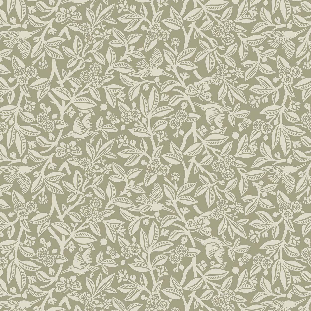 Laura Ashley Nutgrove Lichen Wallpaper