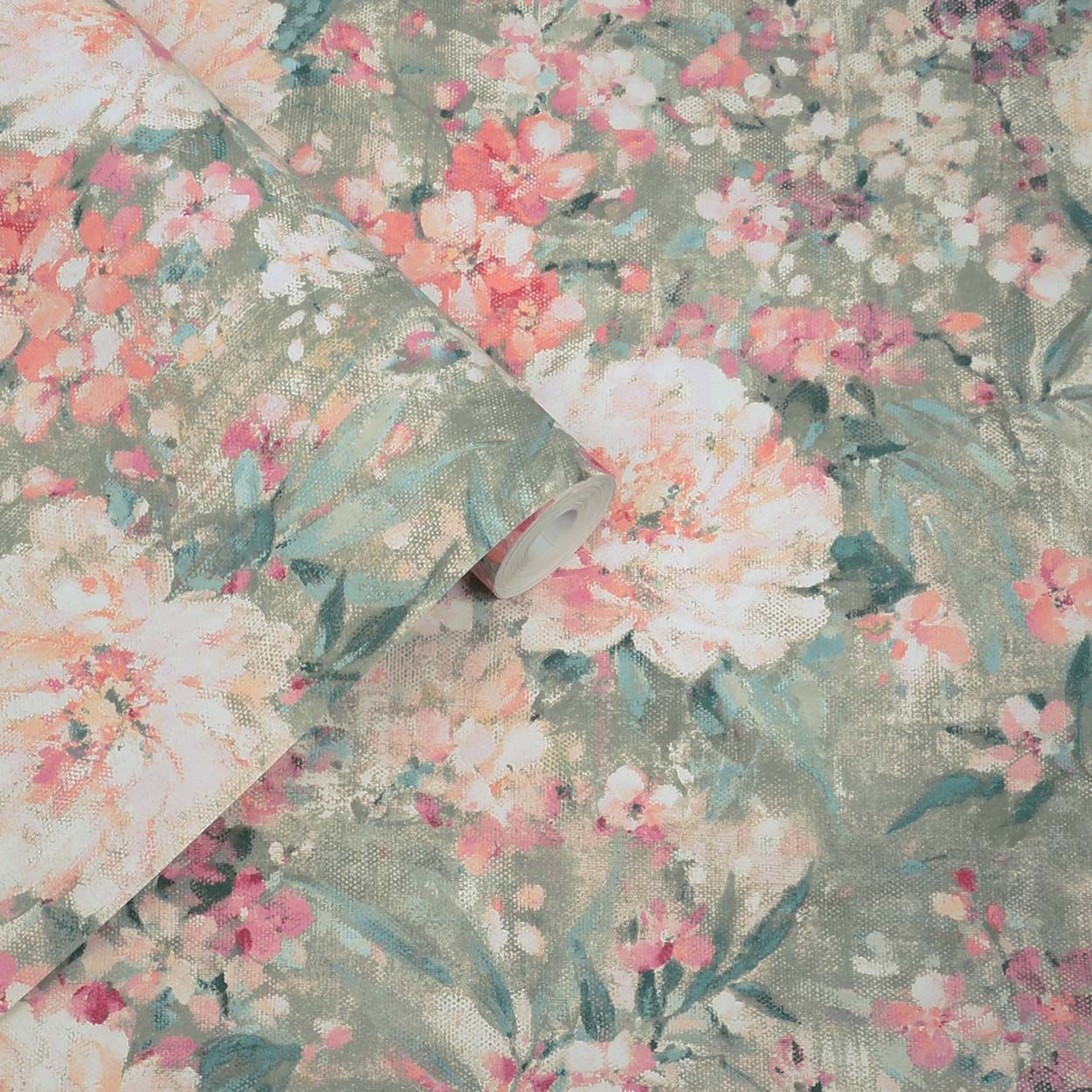 Laura Ashley Mayville Hedgerow Green Wallpaper