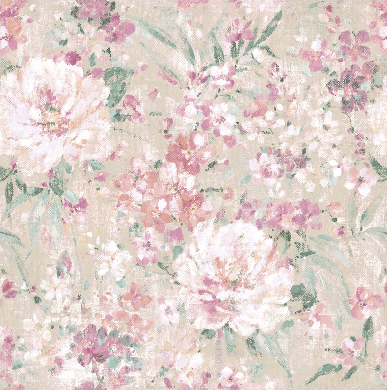 Laura Ashley Mayville Plaster Pink Wallpaper
