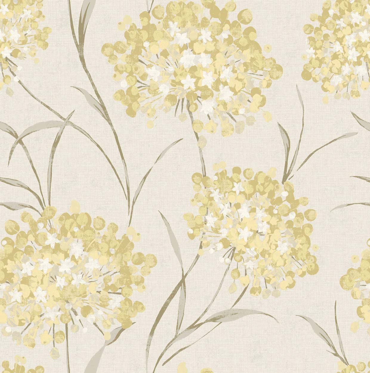 Laura Ashley Giselle Ochre Wallpaper