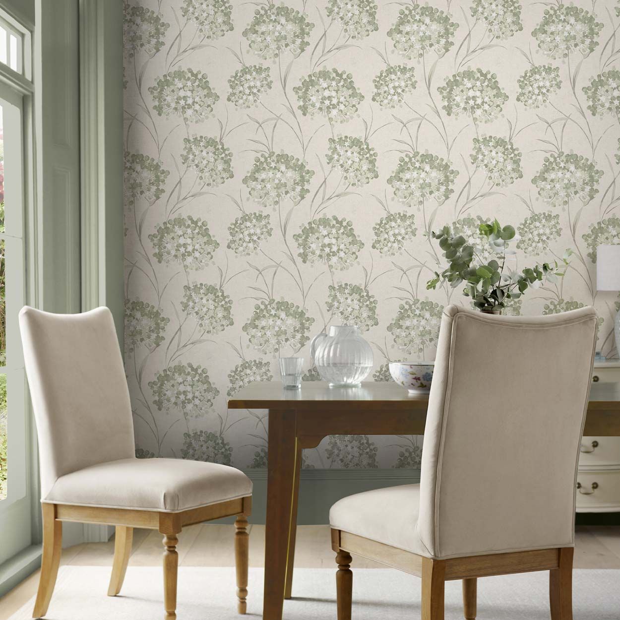 Laura Ashley Giselle Hedgerow Wallpaper