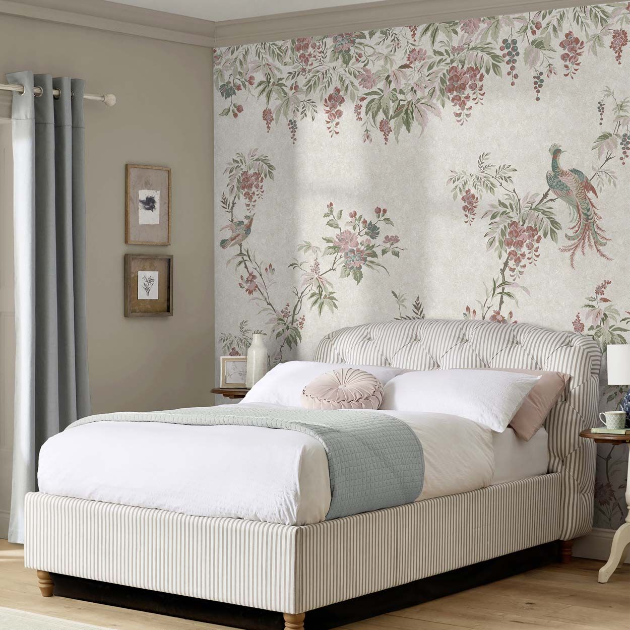 Laura Ashley Attleton Multi/Sage Fixed Size Mural