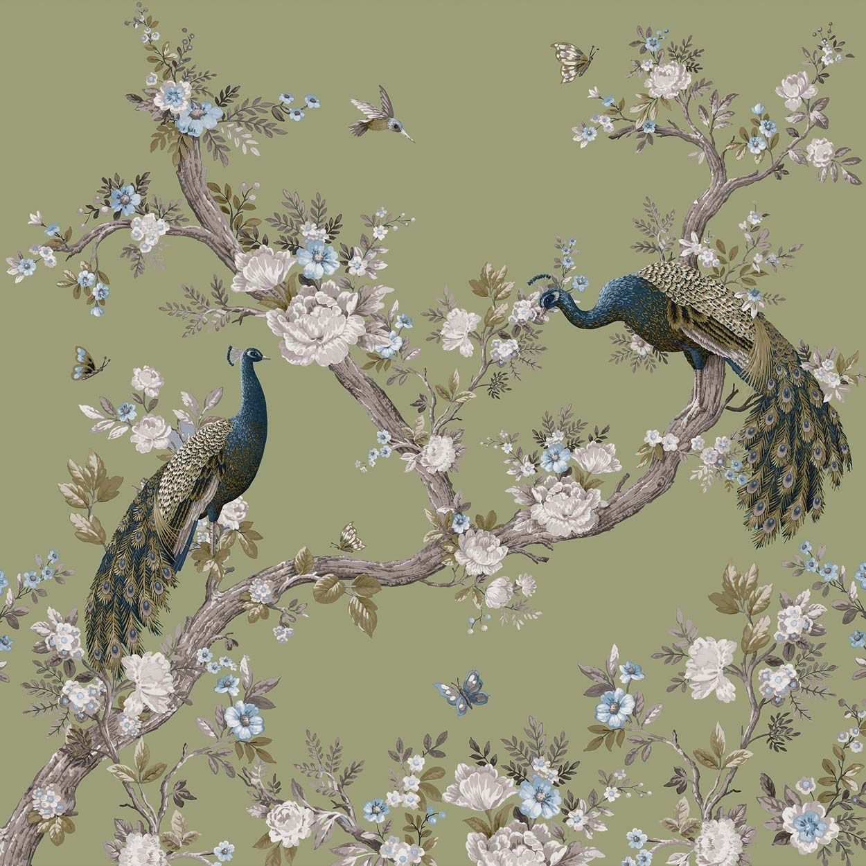 Laura Ashley Belvedere Hedgerow Fixed Size Mural