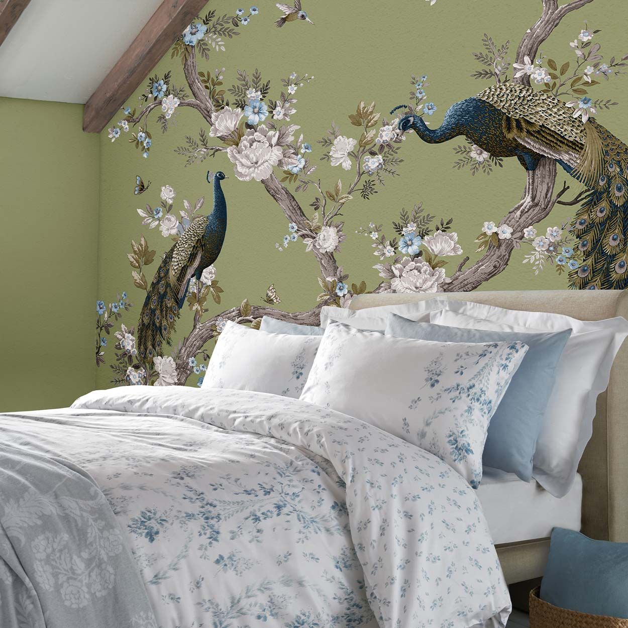 Laura Ashley Belvedere Hedgerow Fixed Size Mural