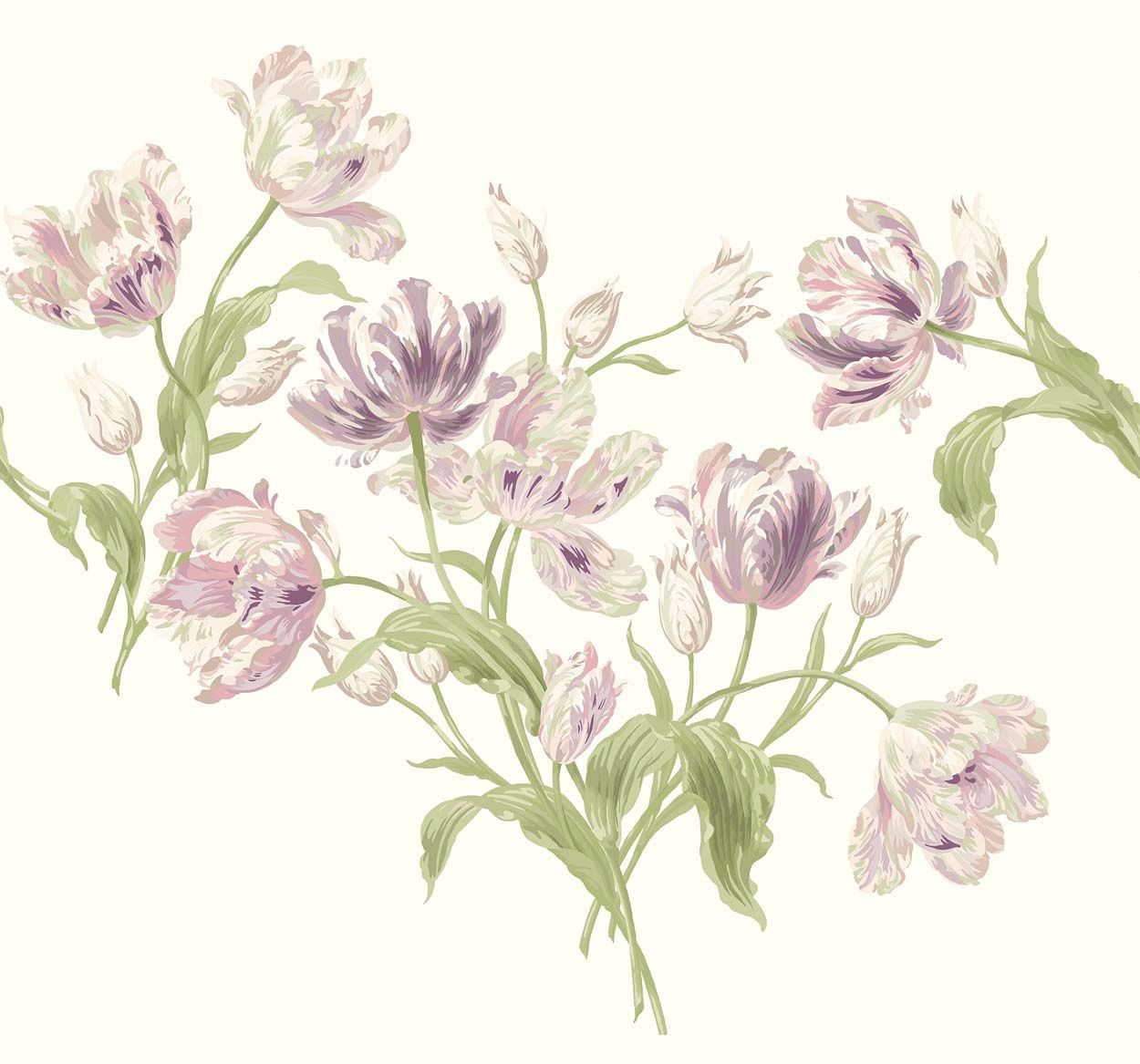 Laura Ashley Gosford Grape Fixed Size Mural