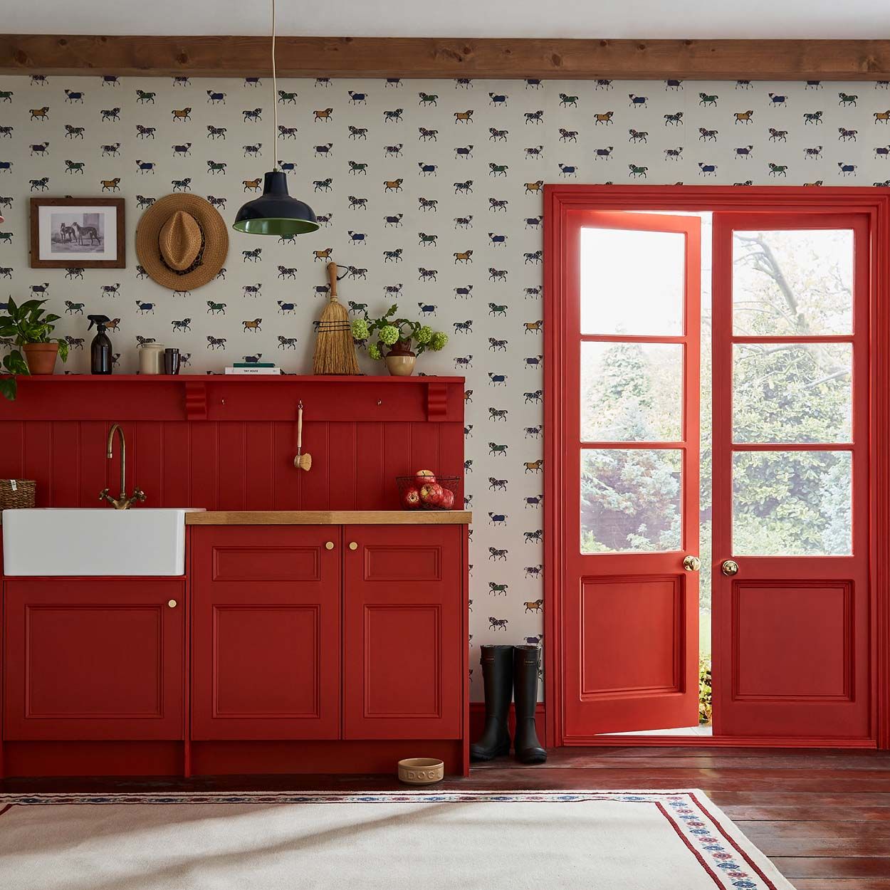 Joules Regal Horse Print Cream/Multi Wallpaper