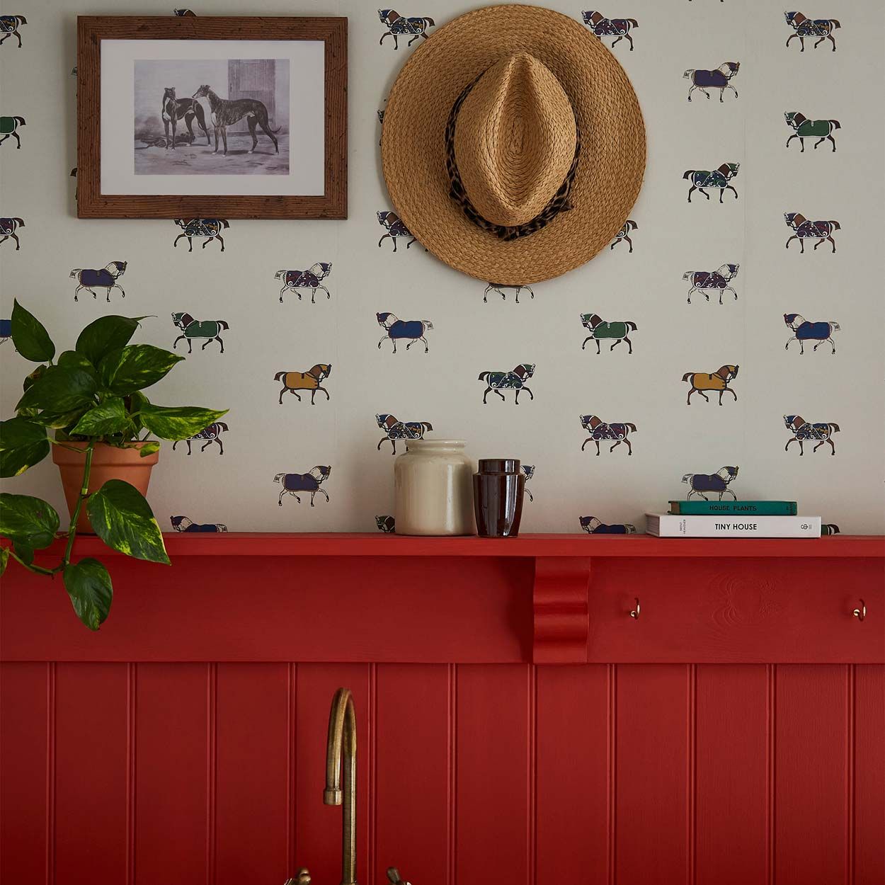Joules Regal Horse Print Cream/Multi Wallpaper